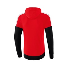 Erima Kapuzenpullover Hoodie Squad (Cotton Touch) rot/schwarz/weiss Kinder